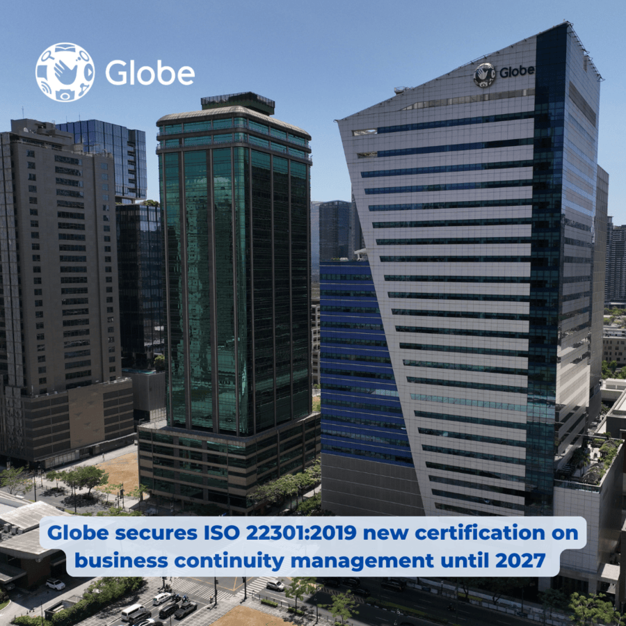 Globe secures ISO 22301:2019